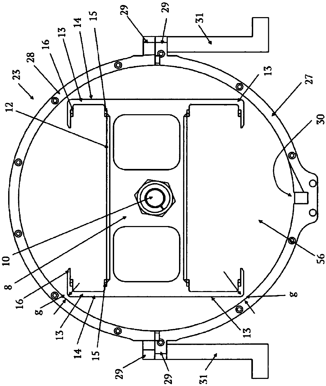 Centrifuge and method for centrifuging a reaction vessel unit