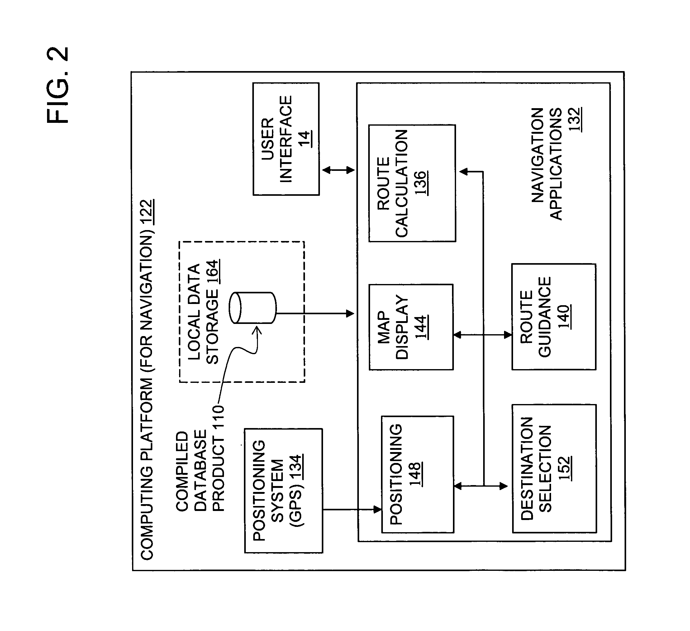 Method of using map data that has been organized for affinity relationships