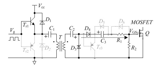 Isolated rapid turn-off metal oxide field effect transistor (MOFET) driving circuit