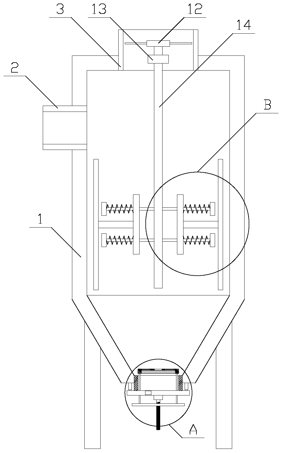 Convenient water treatment device with high work efficiency