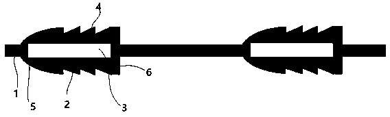 A kind of preparation method of knot-free surgical suture thread