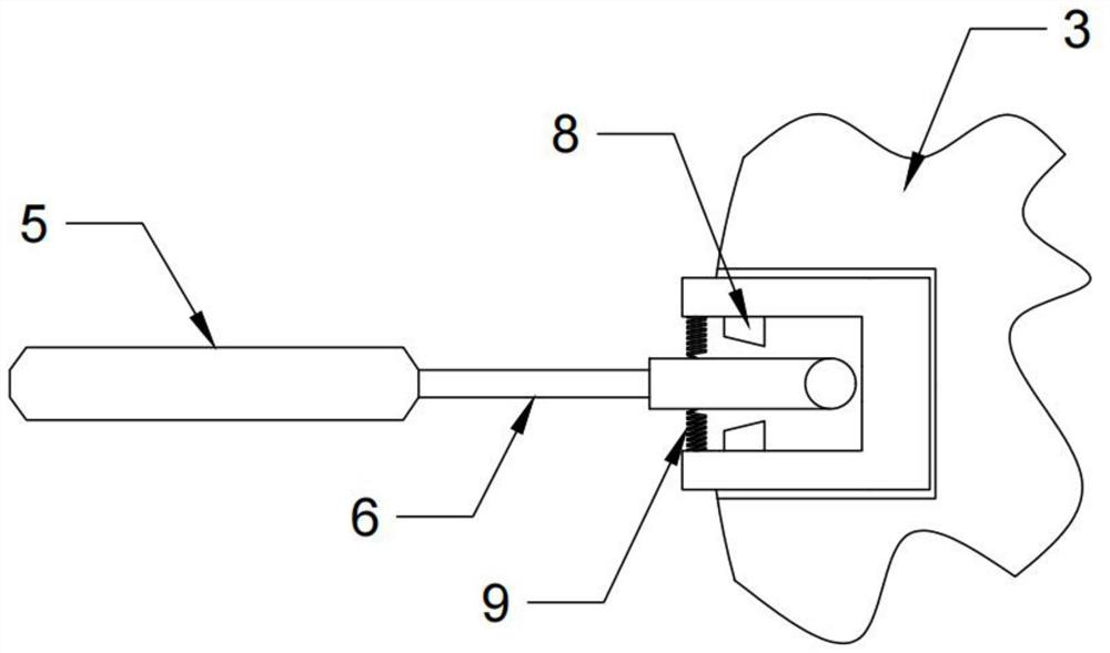 A kind of rotating leaf type taekwondo training foot target