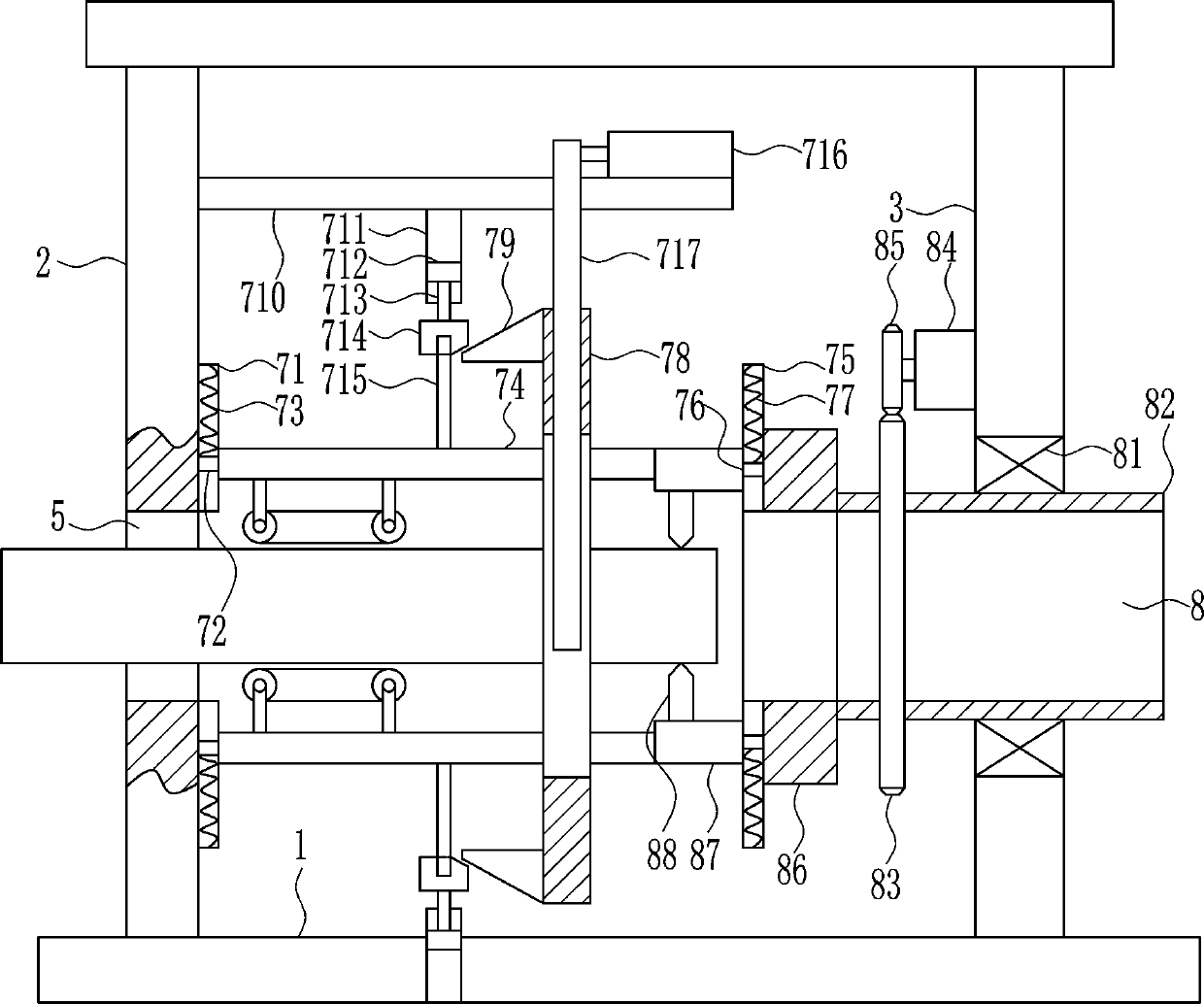 A kind of industrial glass pipe cutting equipment