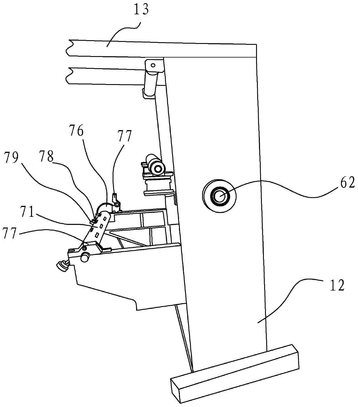 Automatic wiredrawing film compounding machine for clothing packaging bag