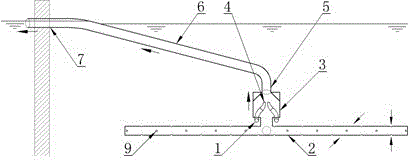 Active sludge surface type gas stripping micro power reflux apparatus