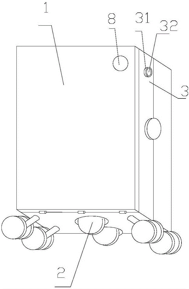 Self-locked luggage box