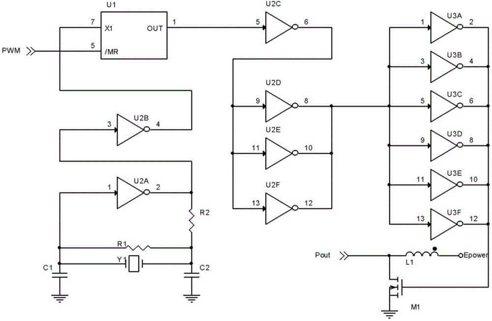 Micro implanted electrical stimulation radio frequency power supply device