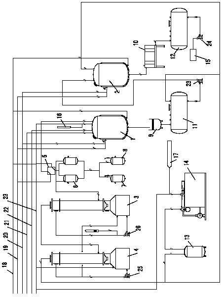 Antimony pentachloride waste liquid treatment system