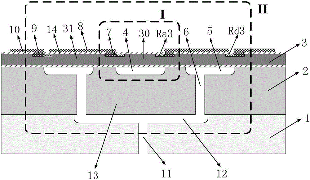 Pressure sensor chip and preparation method, and absolute pressure sensor chip