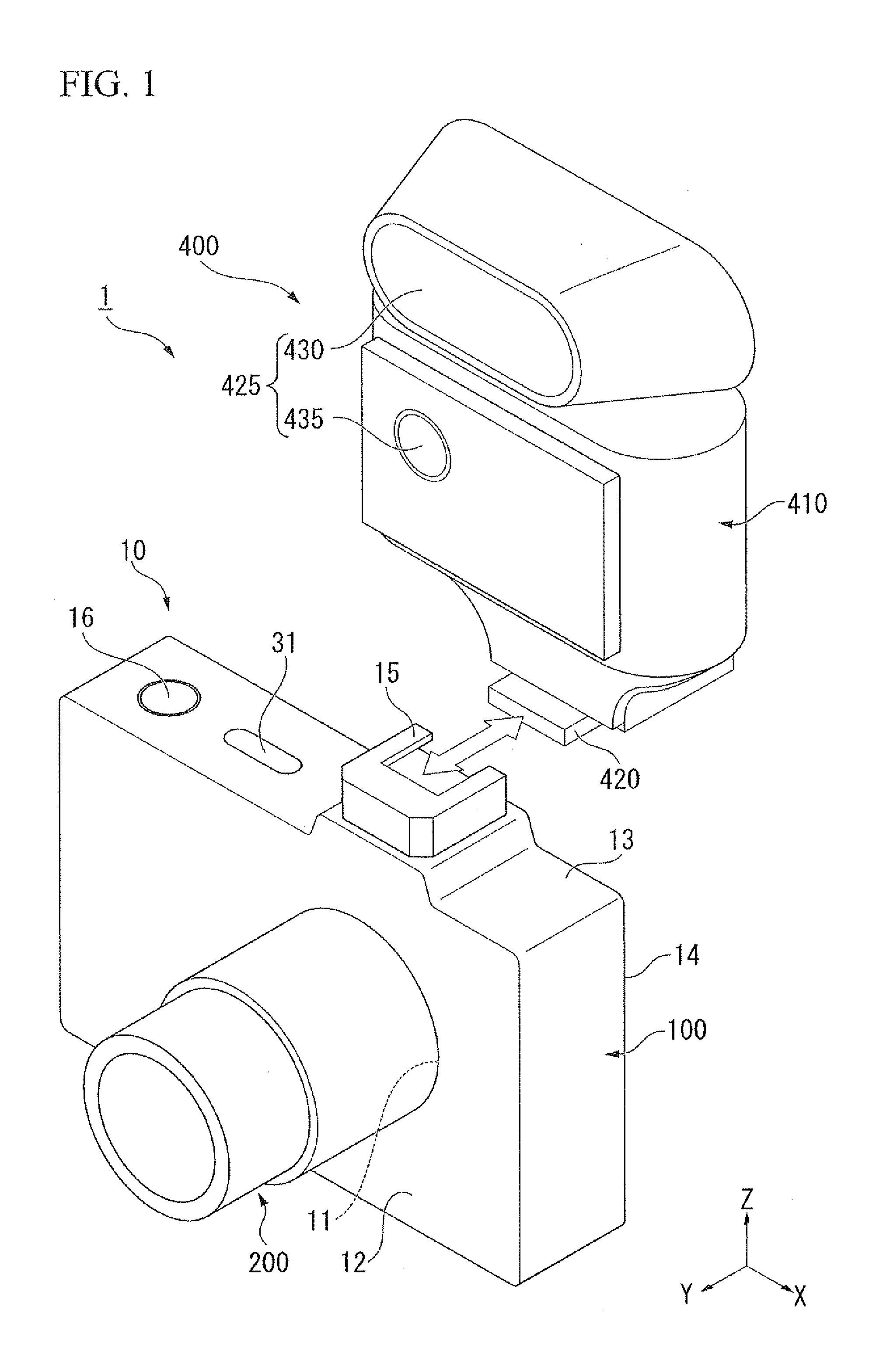 Accessory, camera, accessory shoe, and connector