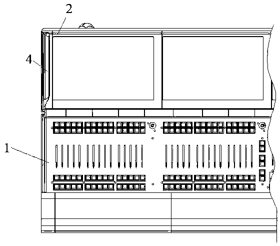 Lighting console being convenient for lighting