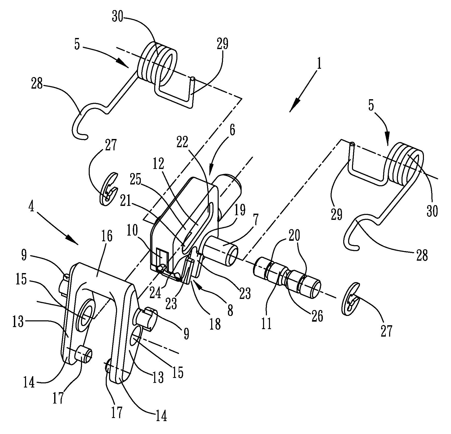 Saw blade clamp mechanism