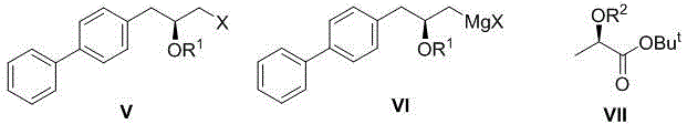 Preparation method of LCZ696 key intermediate