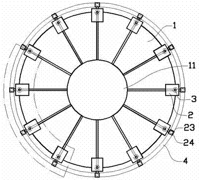 Automatic extensible and retractable washing device