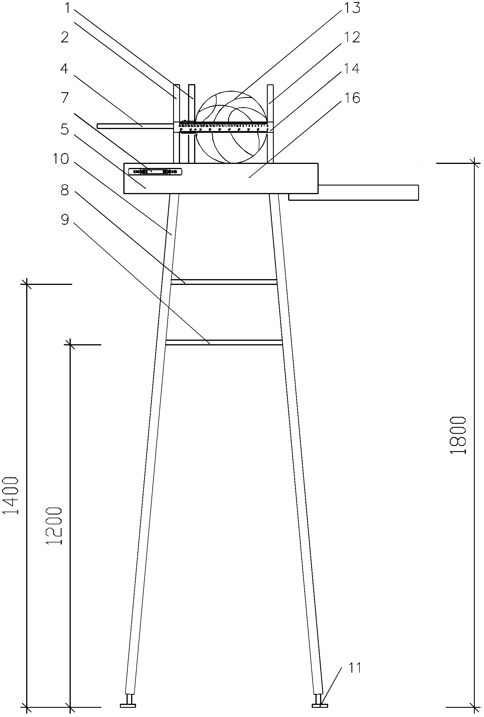 Basketball specification detecting device