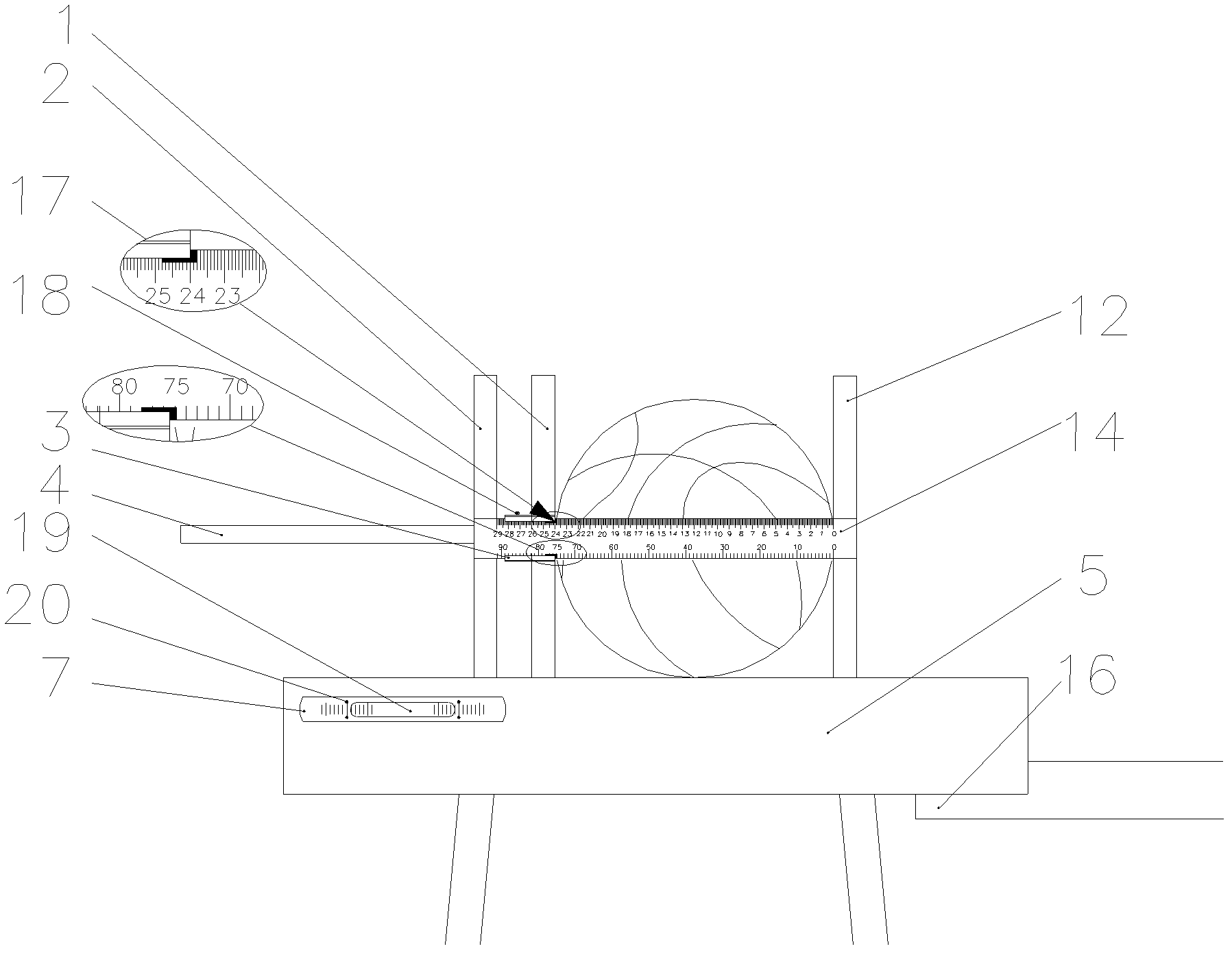 Basketball specification detecting device