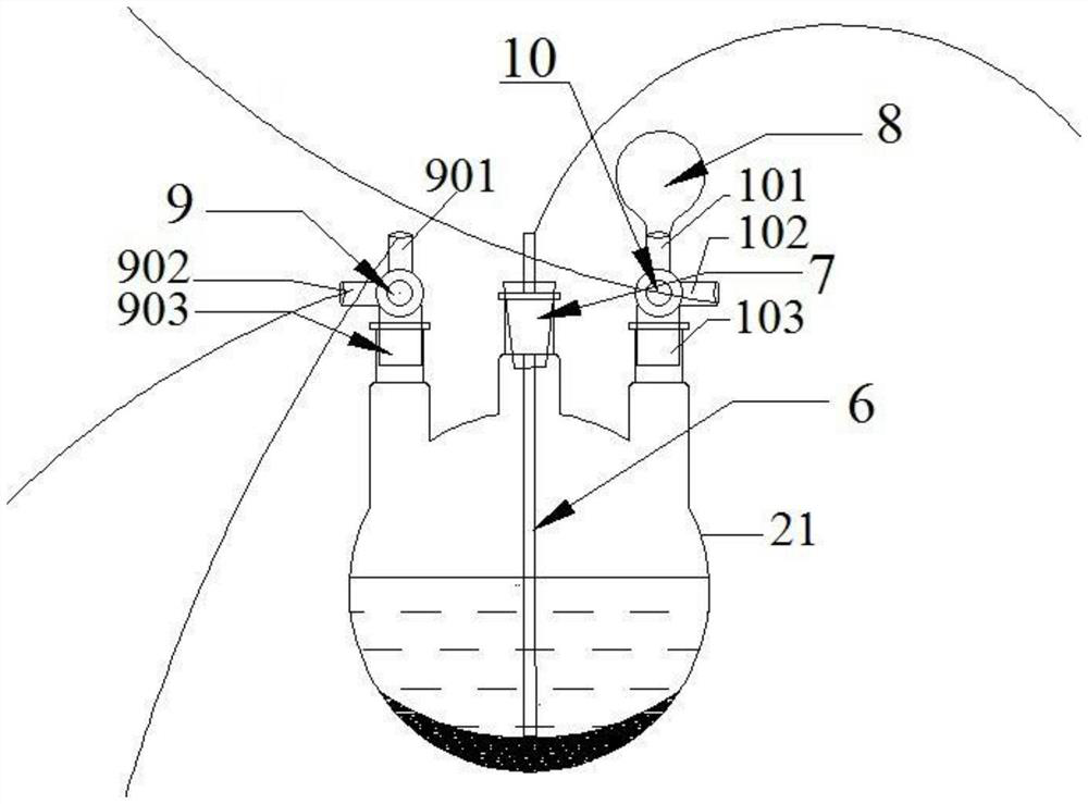 System for preparing nano zero-valent iron through magnetic separation in non-open inert atmosphere