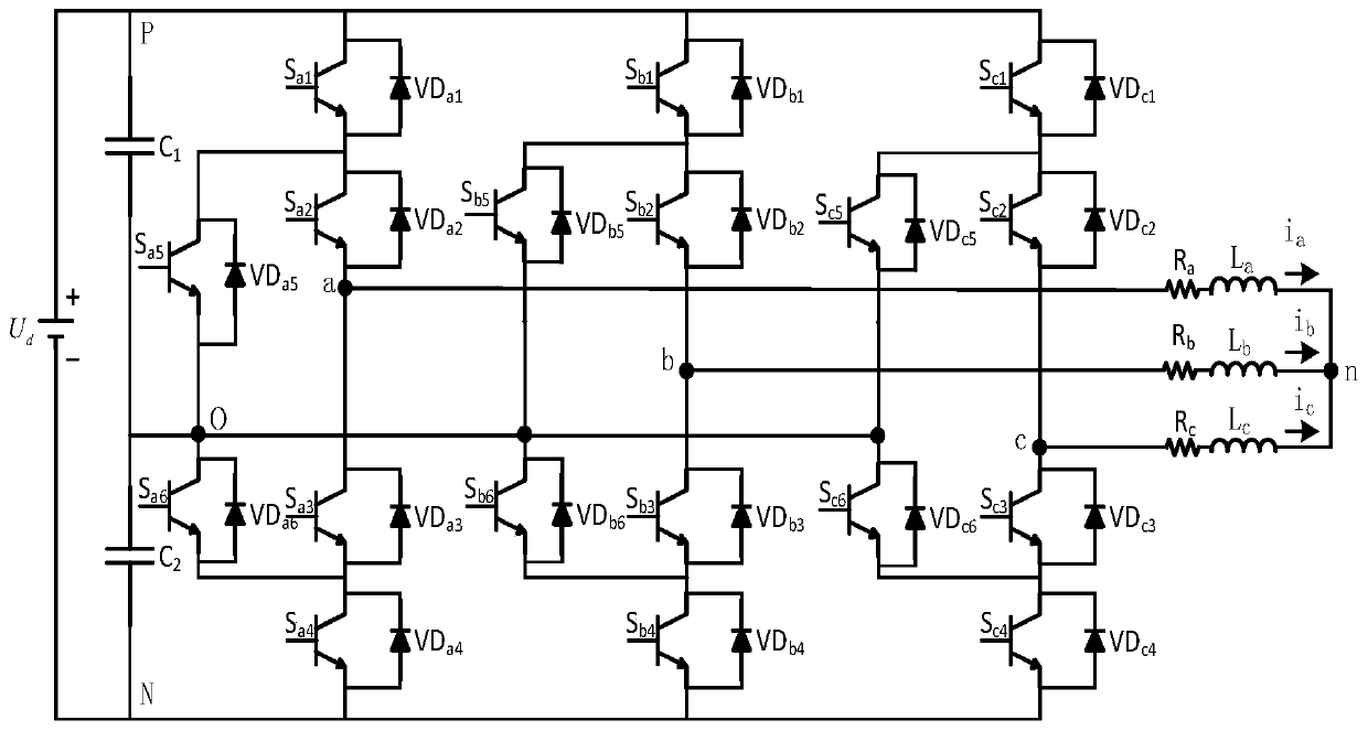 Active fault-tolerant control method for open-circuit fault of single switch tube of anpc three-level inverter