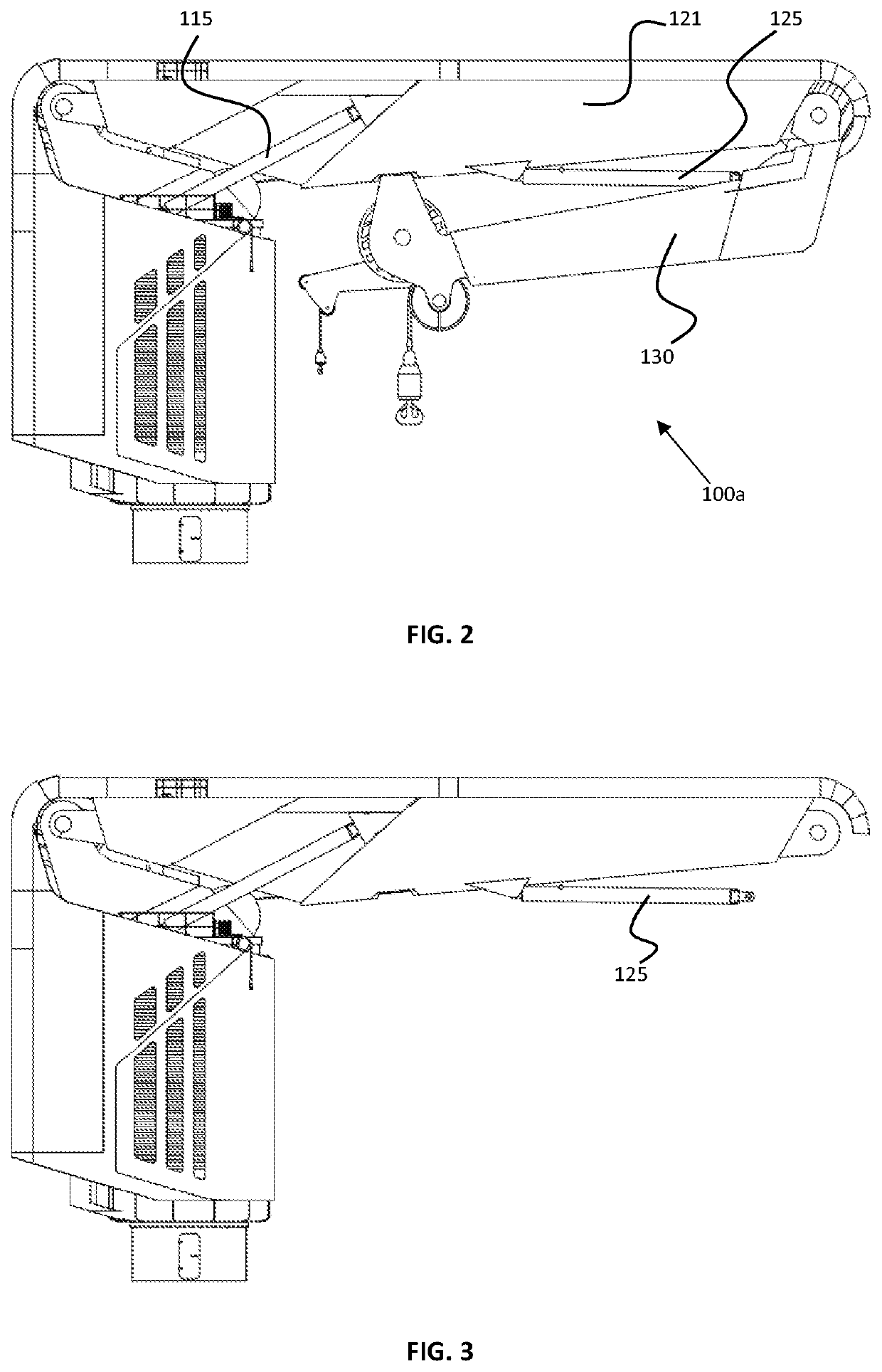 Method of upgrading a knuckle-boom crane and a heave-compensating crane