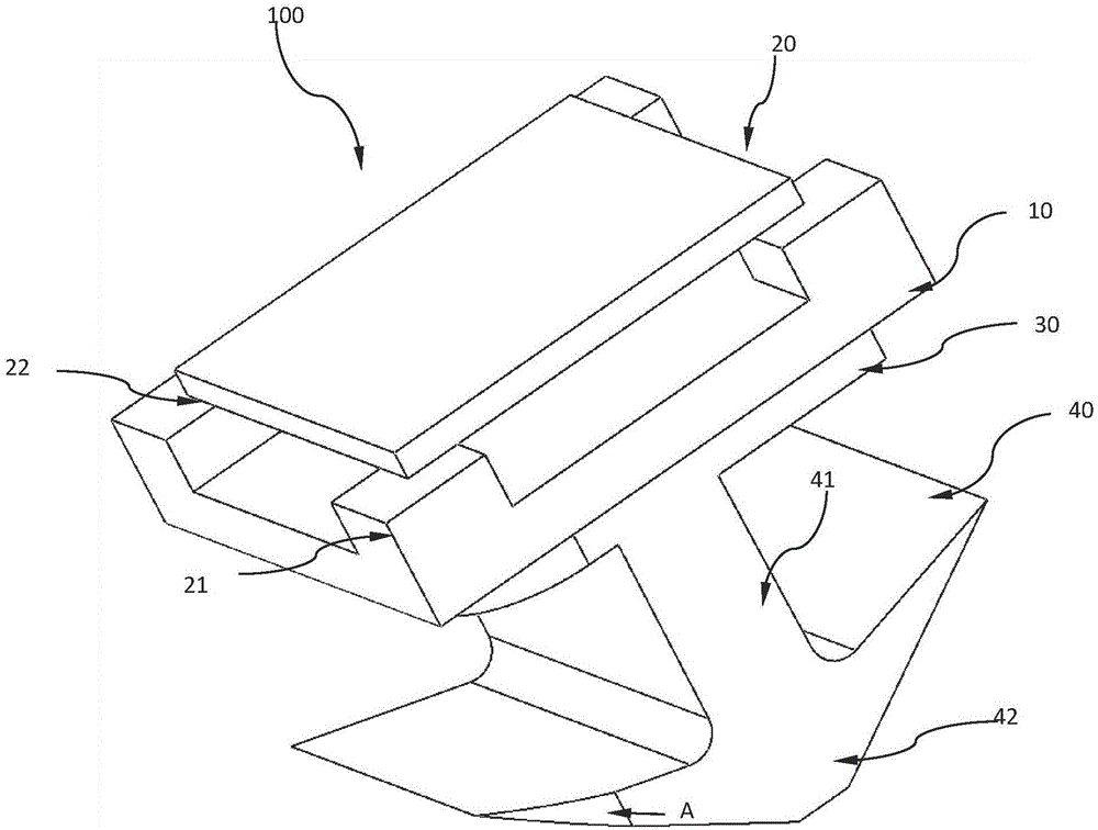 Cable binding seat for sectional bar