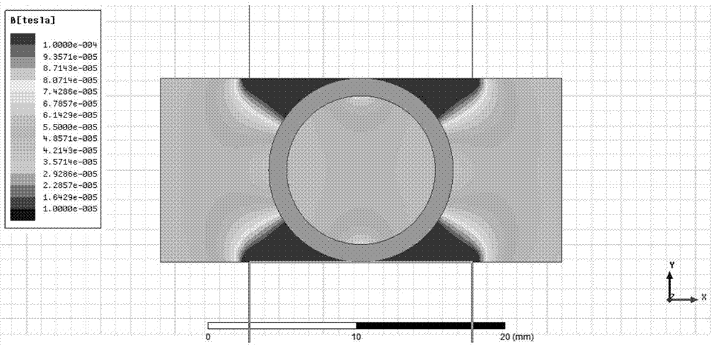 On-line abrasive particle monitoring method and monitoring sensor based on bilateral symmetric structure of the radial magnetic field