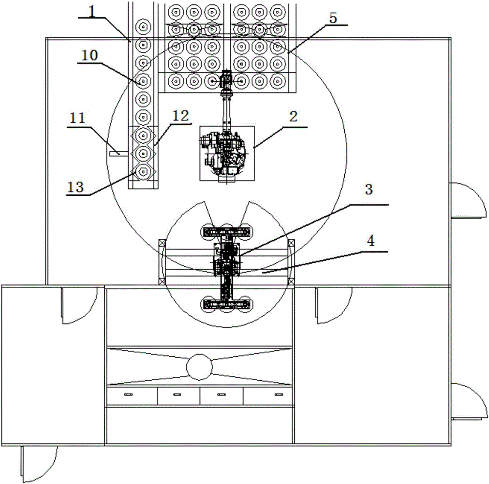 Automatic coating device for automobile brake disc