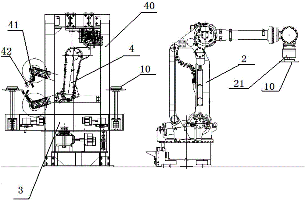 Automatic coating device for automobile brake disc