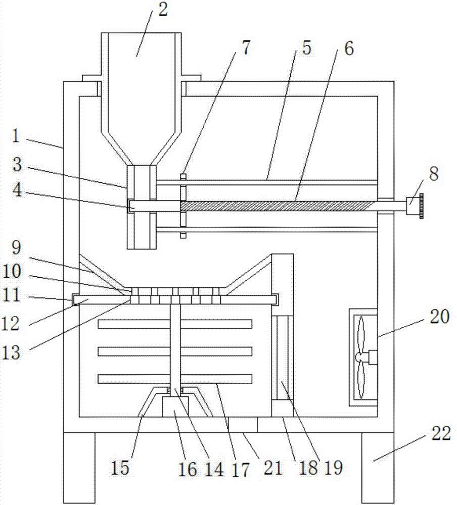 Feeding accurate-control device for producing and processing health-care tea