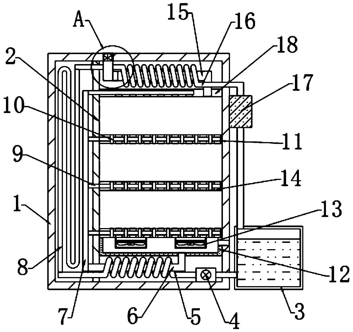 Control cabinet with good heat dissipation performance