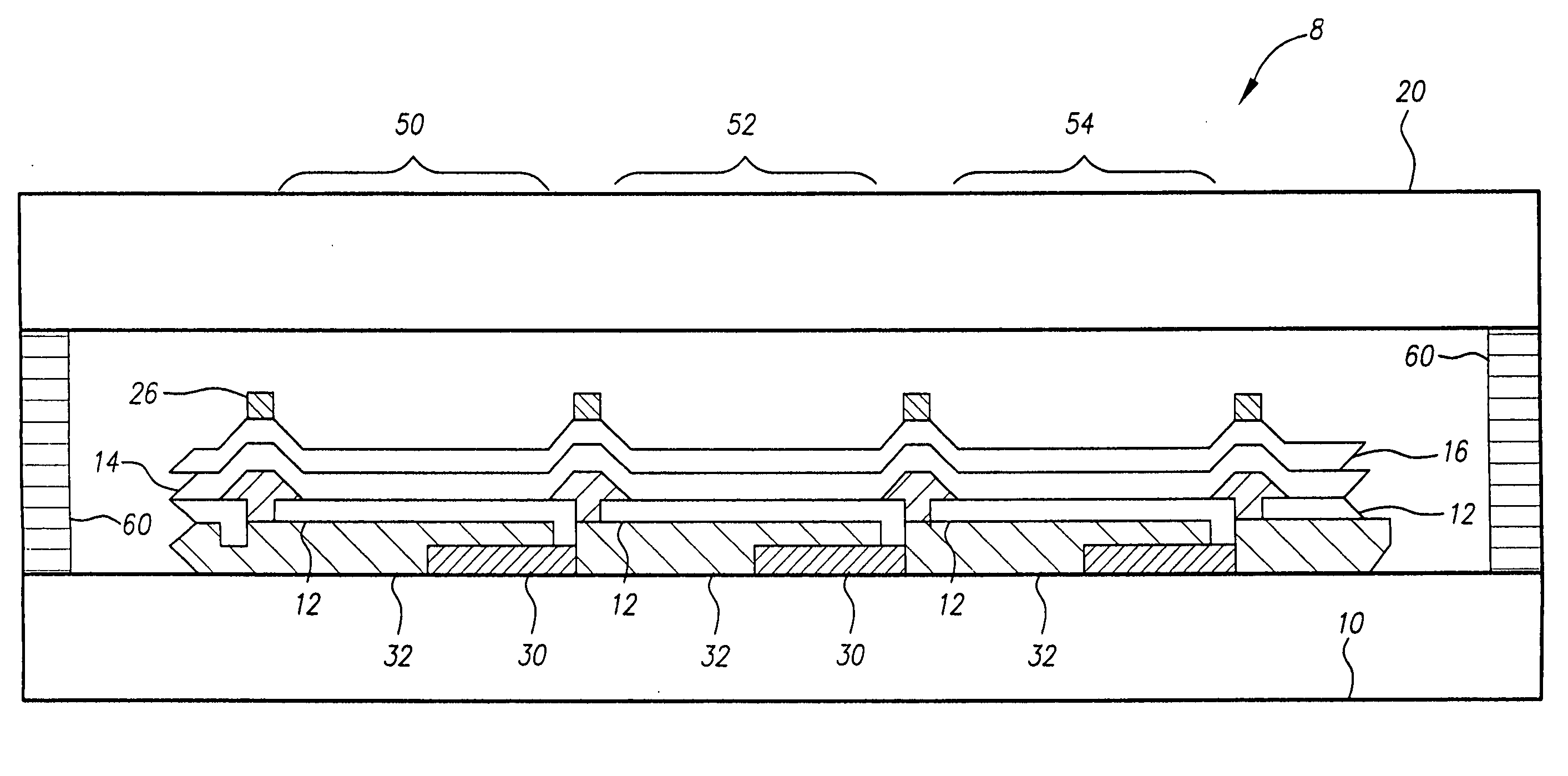 OLED with protective electrode