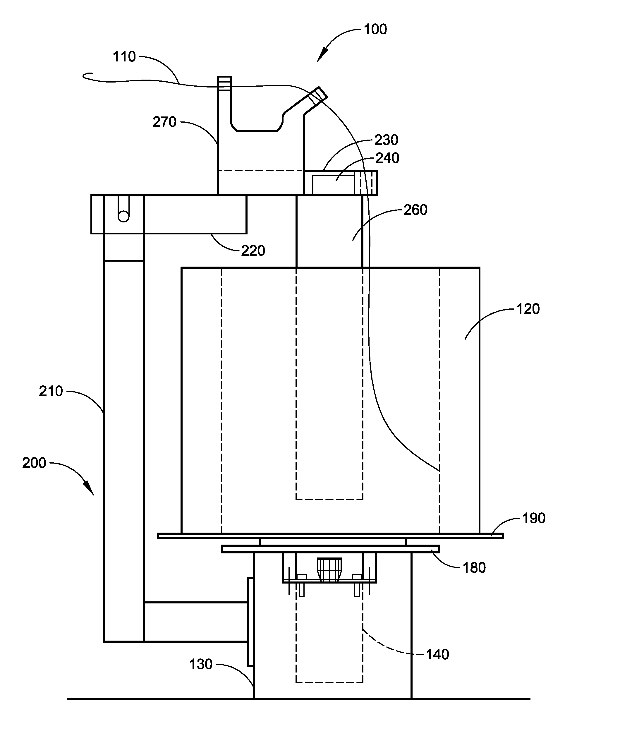 System and method for maintaining the location of a fiber doff inner-diameter-tow at the point of payout within a constant inertial reference frame