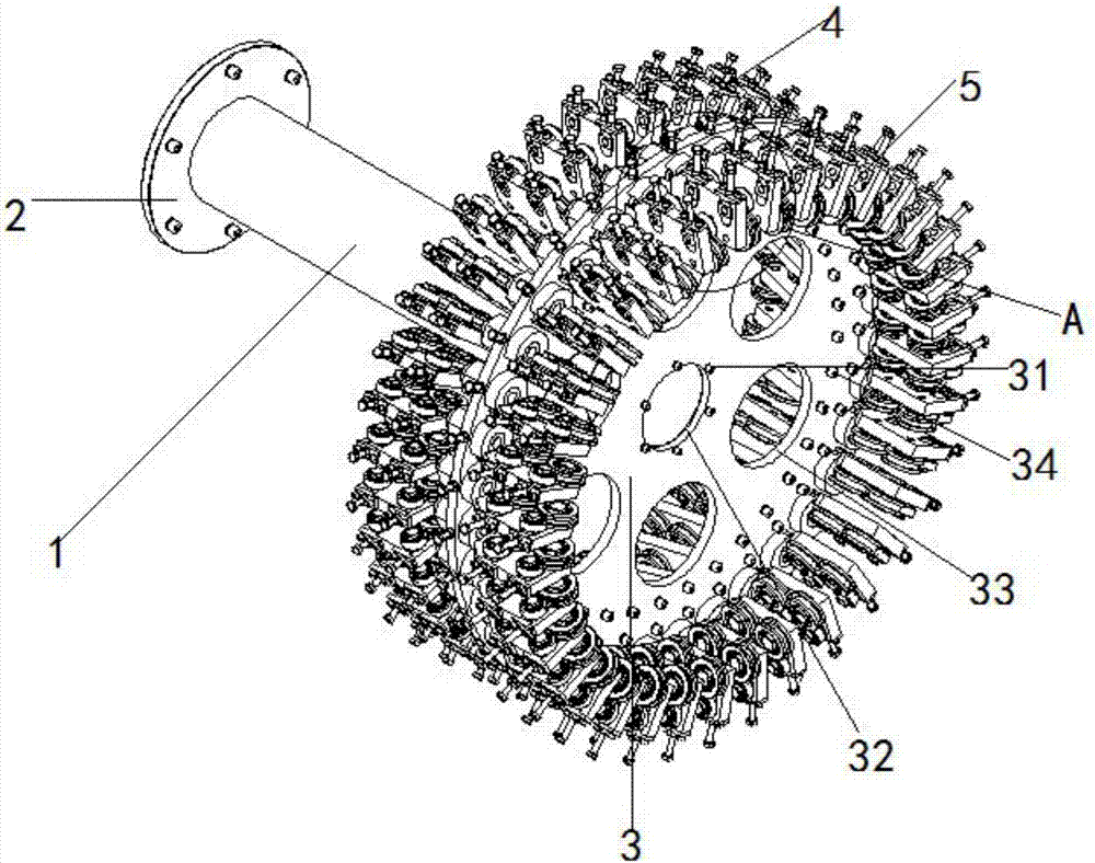 Profile line forming device of frame type strander