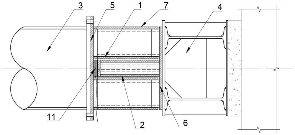 Assembly type steel support axial force monitoring assembly