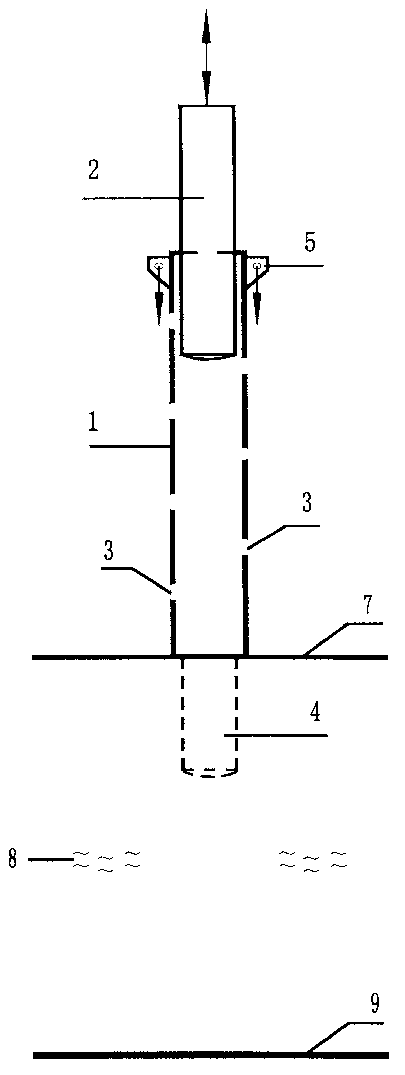 Construction method for composite foundation on soft soil stratum