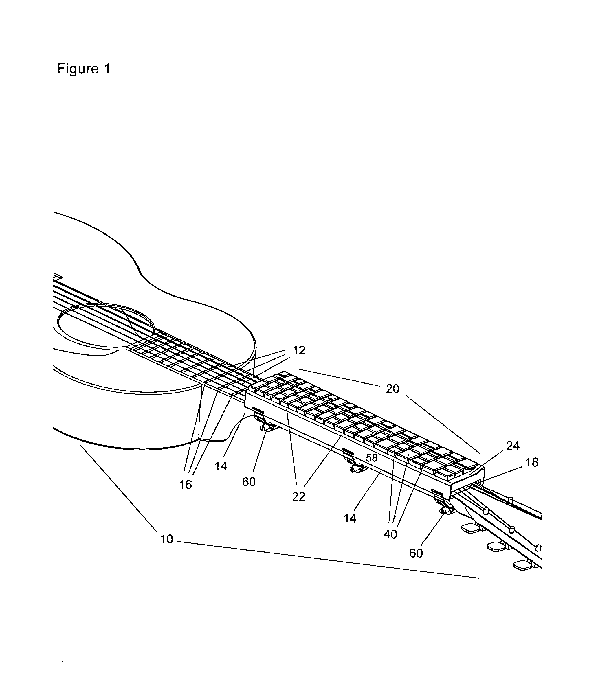 Stringed instrument keyboard