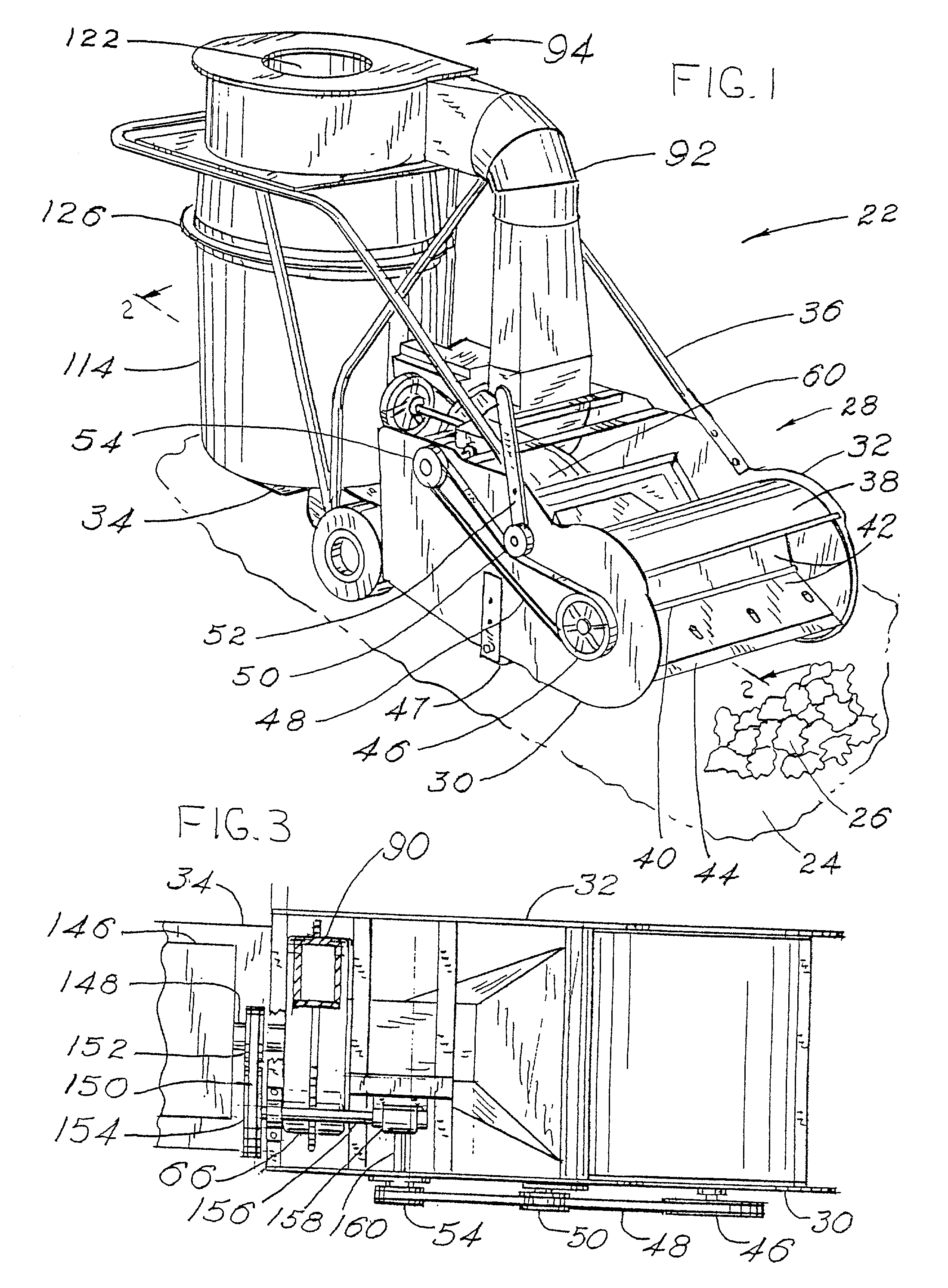 Collector and separator apparatus for lawn and garden