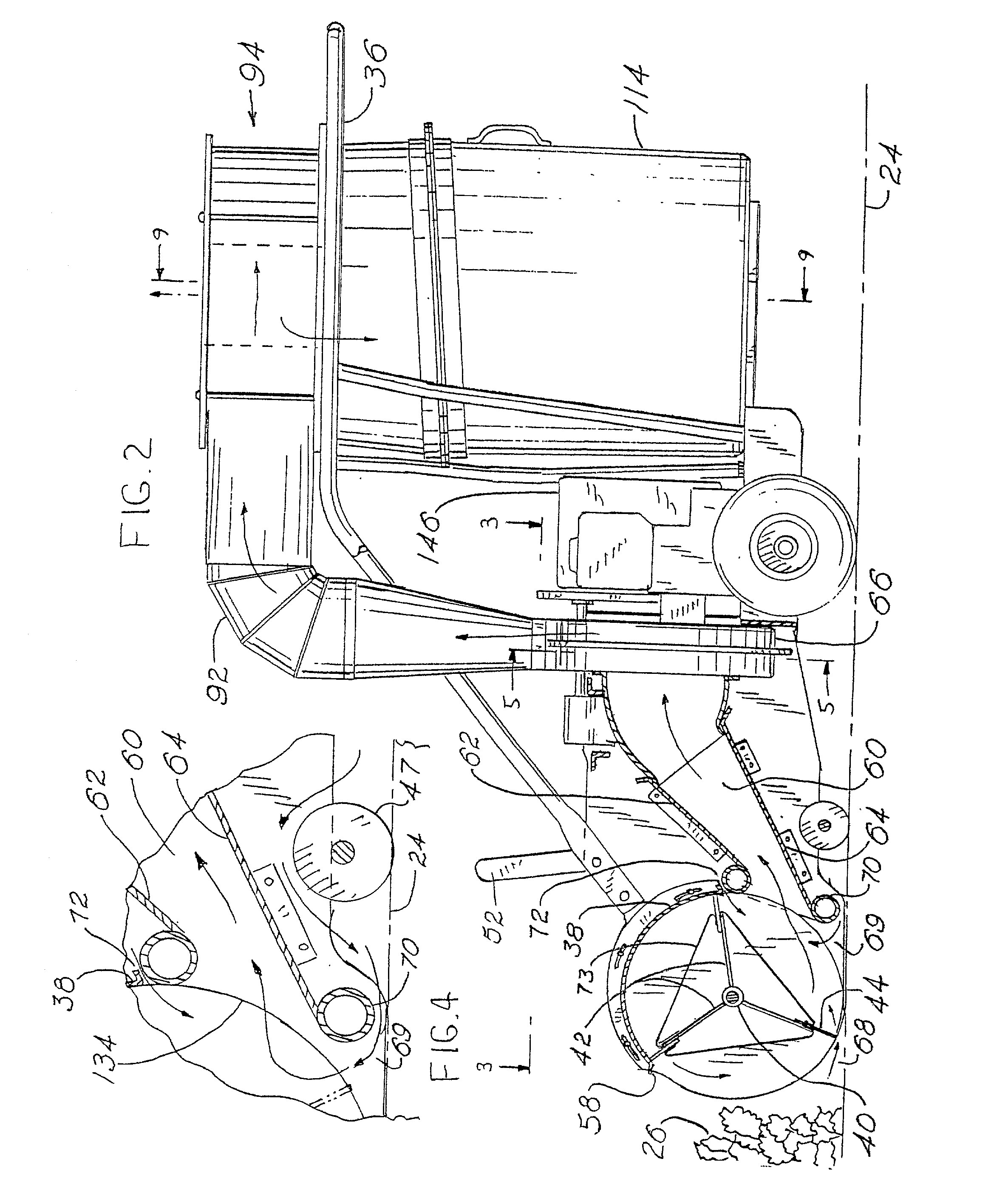 Collector and separator apparatus for lawn and garden