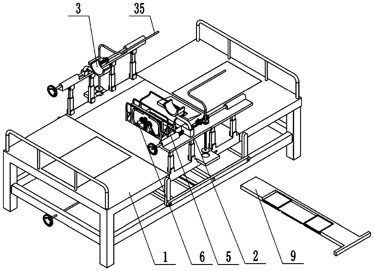 Nursing and supporting device for urinary surgery