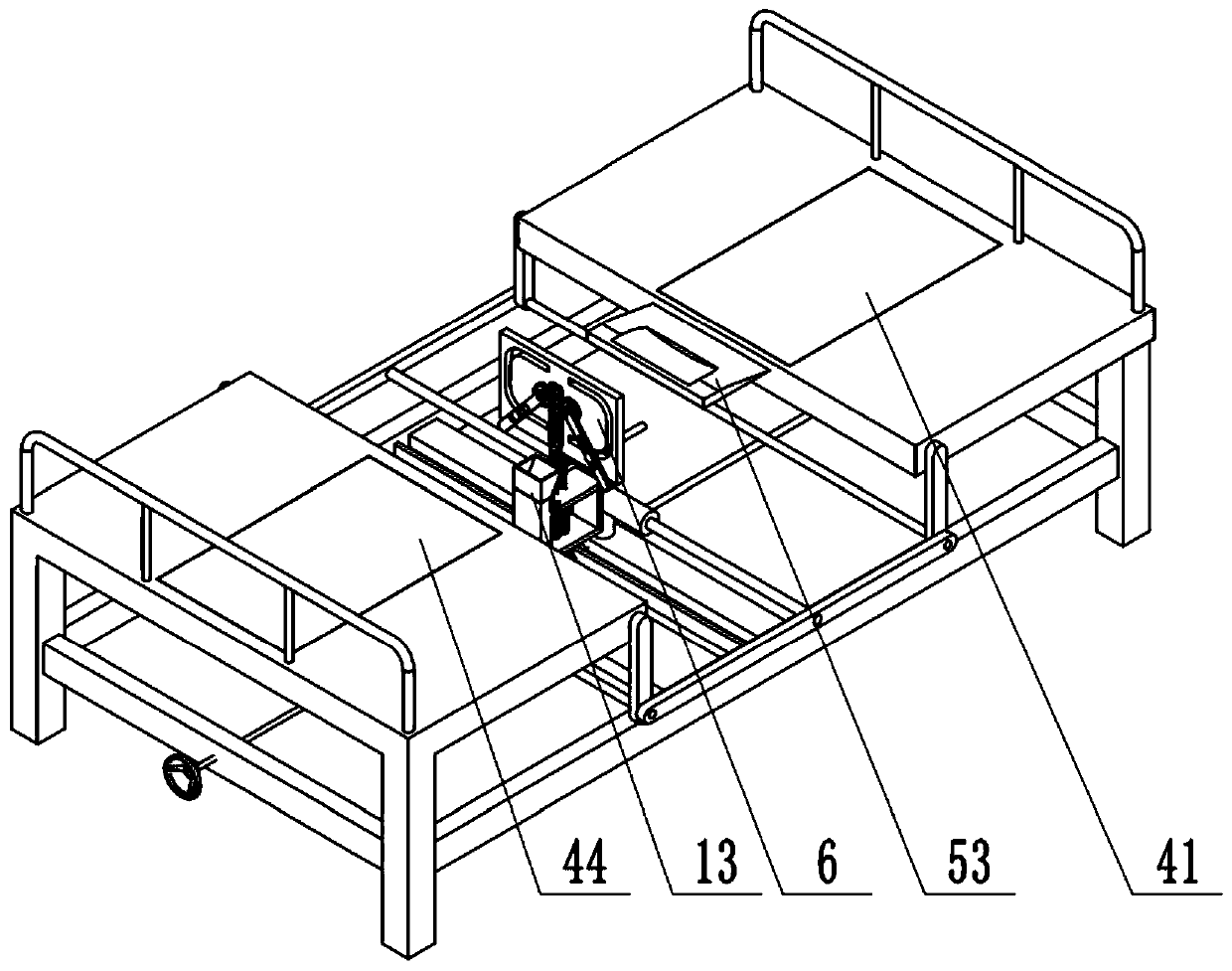 Nursing and supporting device for urinary surgery