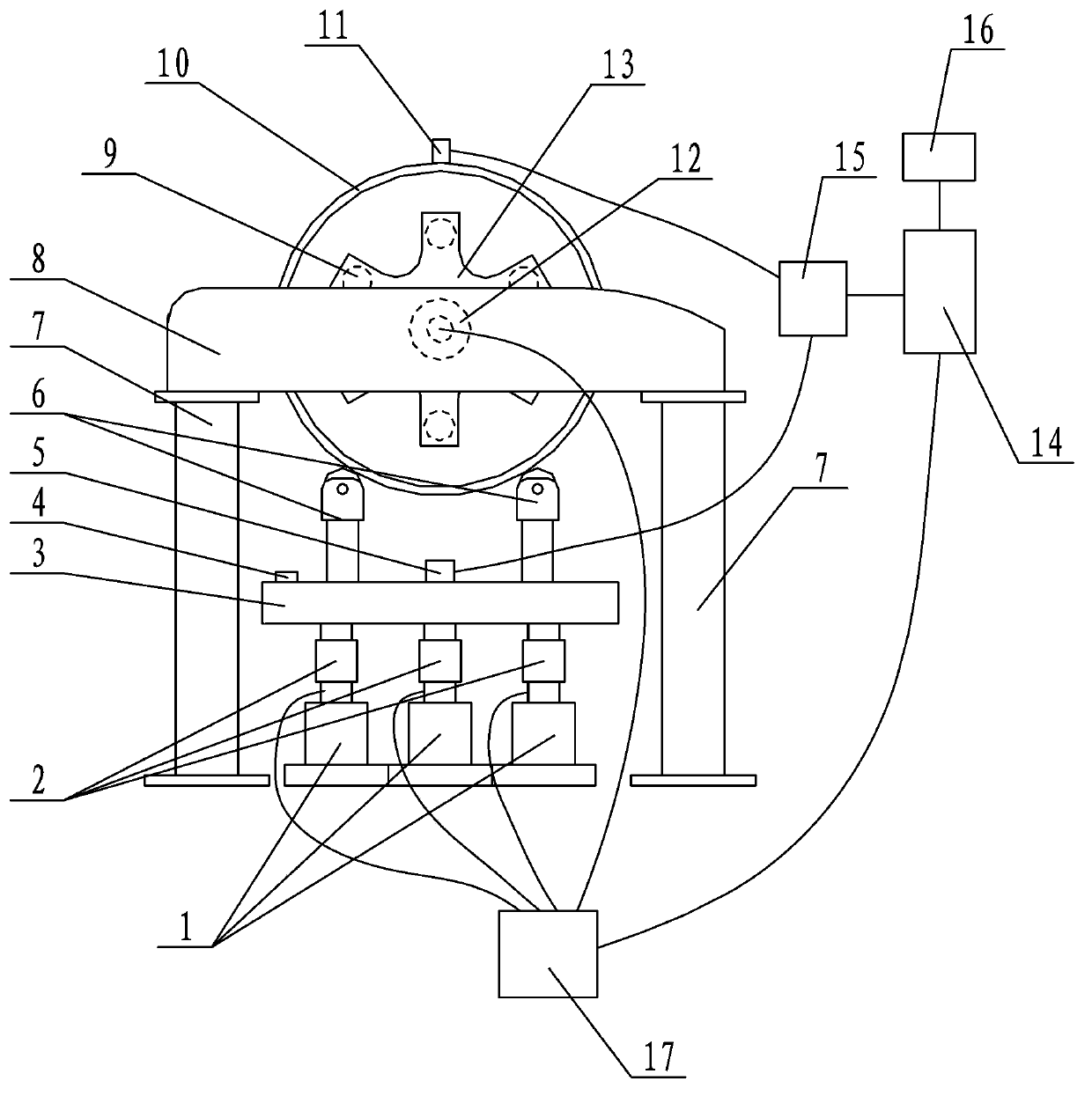 System and method for testing barycenter of road roller steel wheel and vibration amplitude uniformity of road roller steel wheel