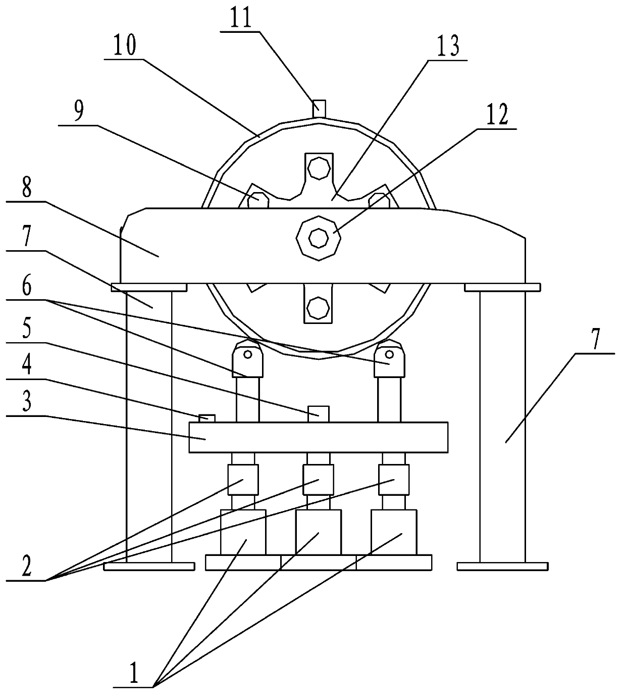 System and method for testing barycenter of road roller steel wheel and vibration amplitude uniformity of road roller steel wheel