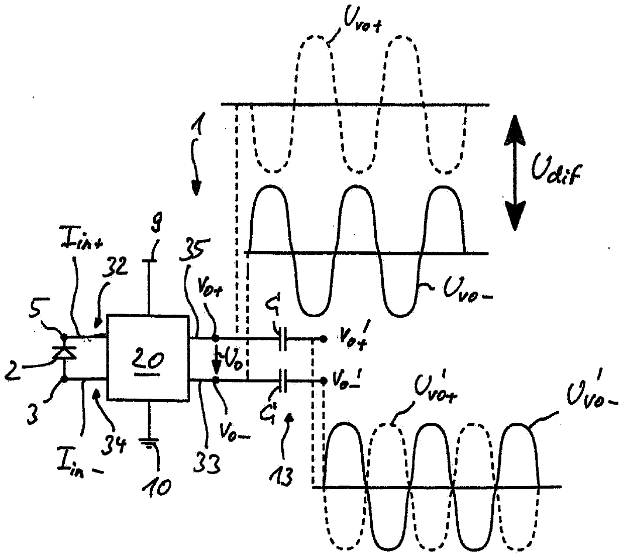 Trans-impedance amplifier circuit