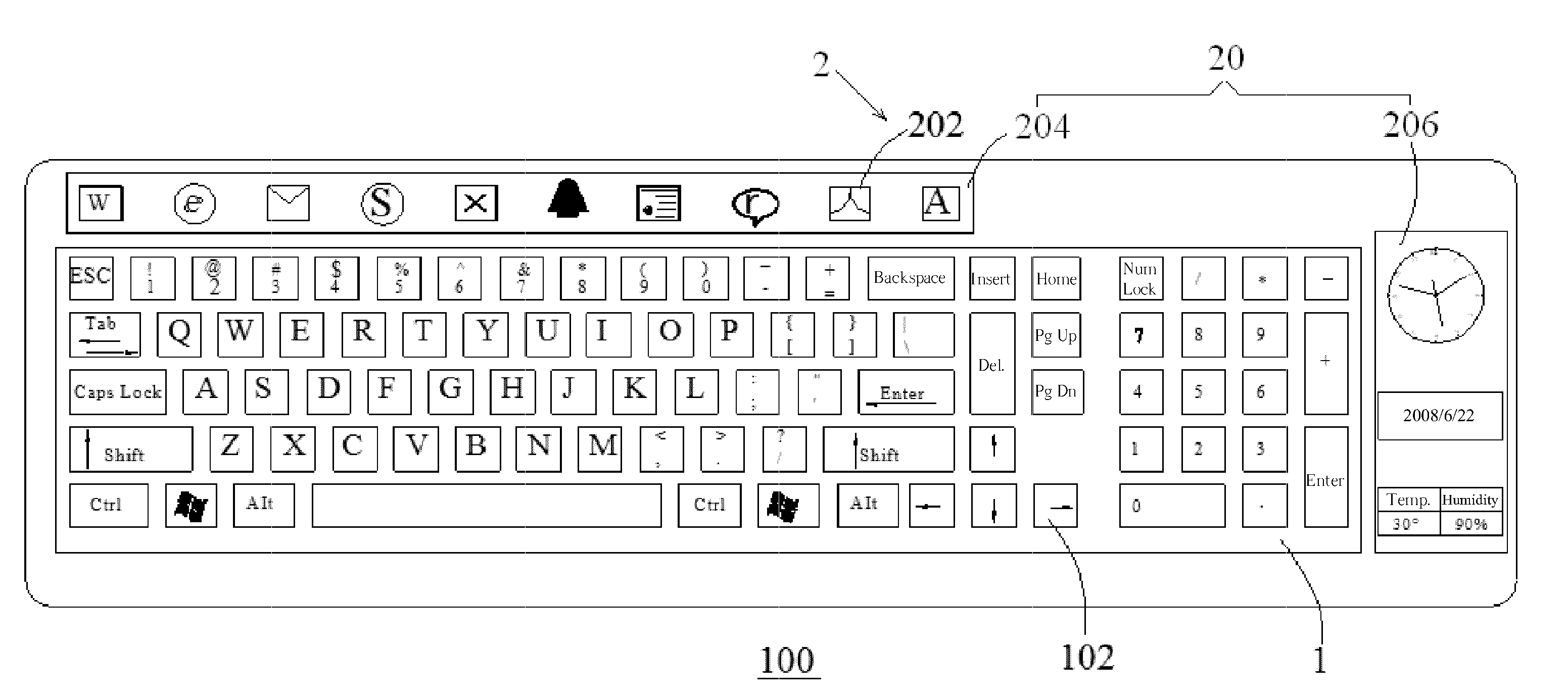 Computer keyboard