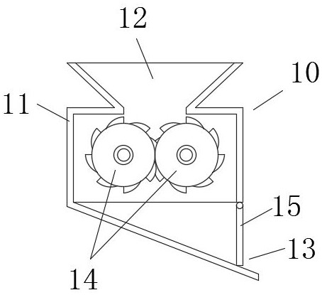 Scrap steel breaking and impurity removing machine