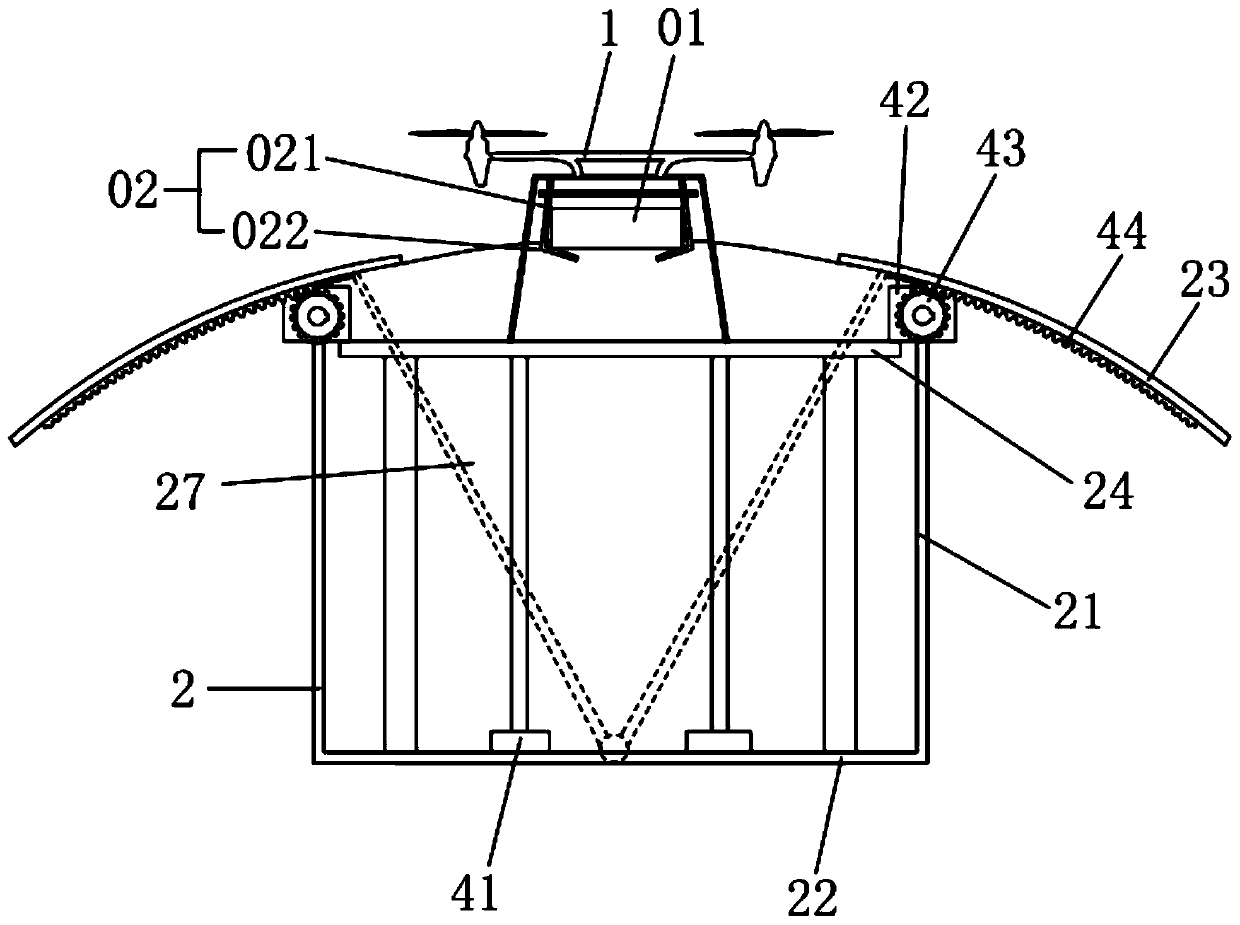 Intelligent first-aid unmanned aerial vehicle and AED storage and release device and control method thereof