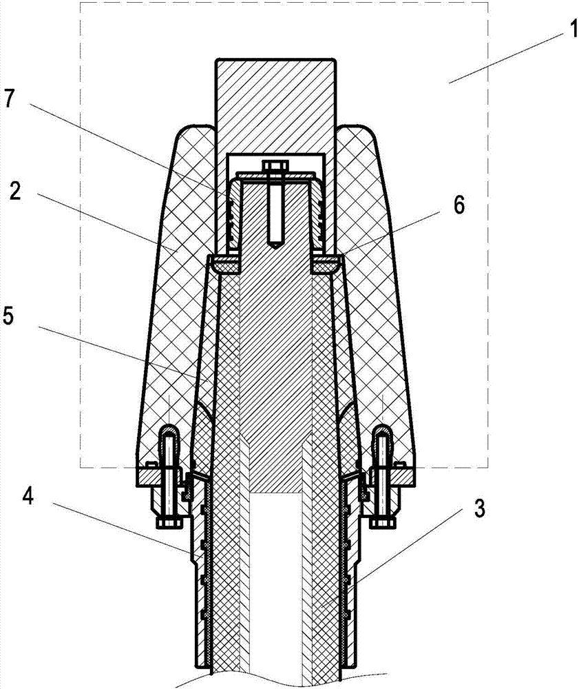 Tubular bus connection structure