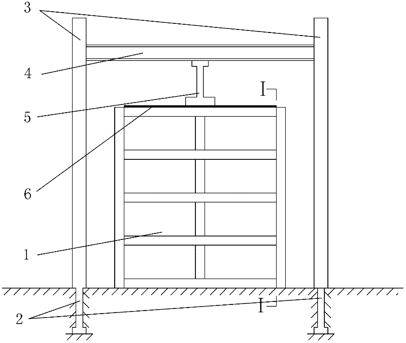 Model test device for measuring composite foundation lateral deformation and layered sedimentation