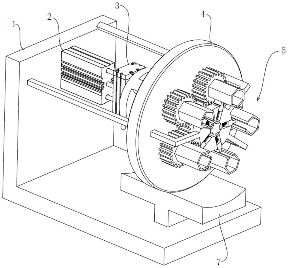 A quick disassembly device for scrapped automobile wheels