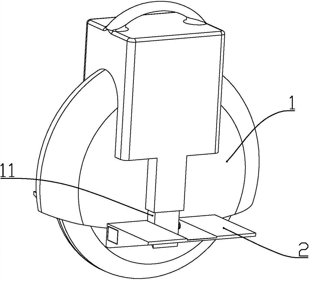 Self-balancing monocycle with automatic gravity center regulation function