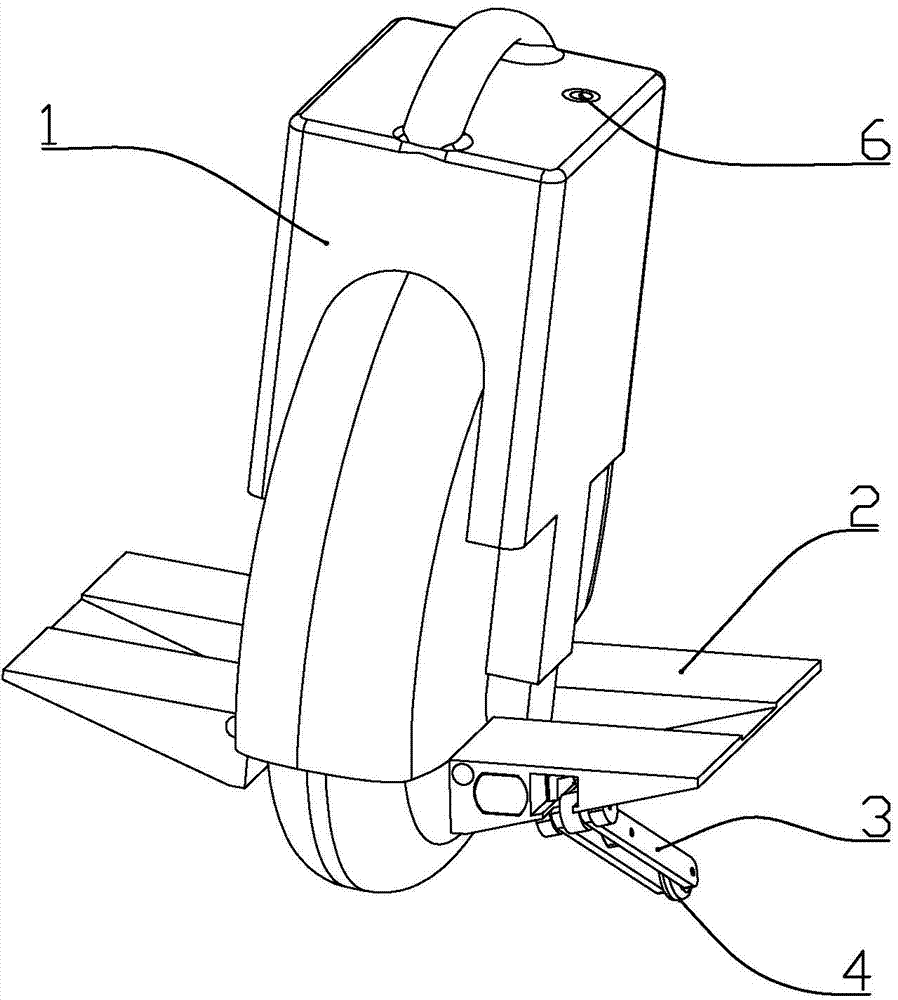 Self-balancing monocycle with automatic gravity center regulation function